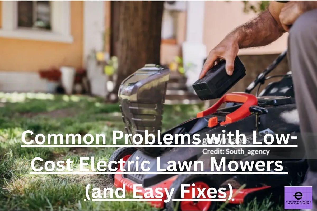 common problems with low-cost electric lawn mowers