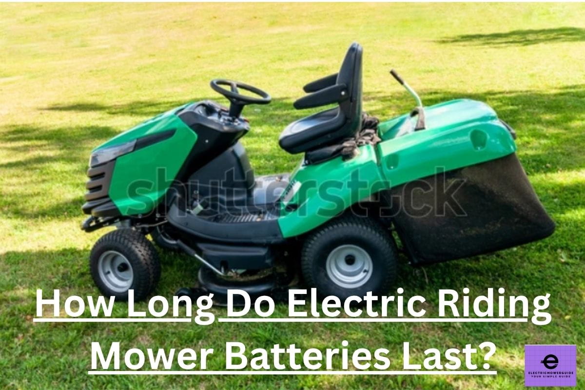 electric riding mower battery life
