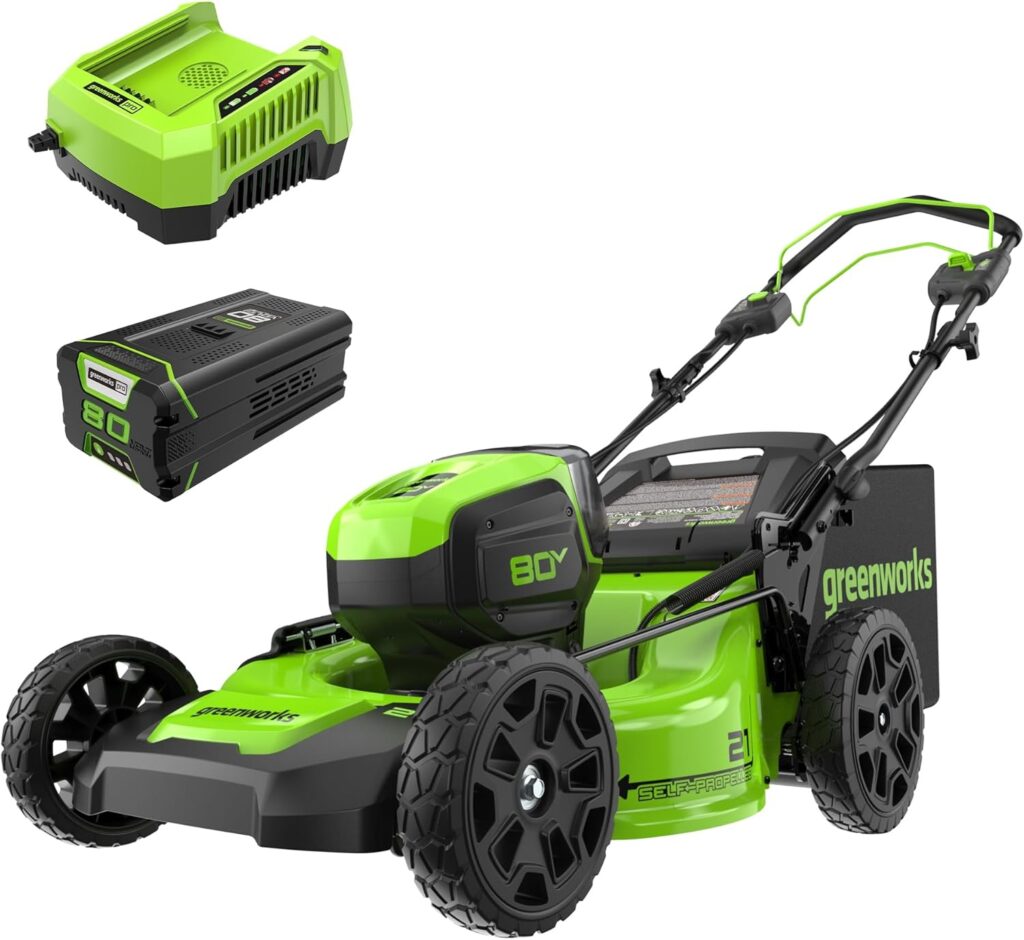 best cordless electric lawn mower with long battery life