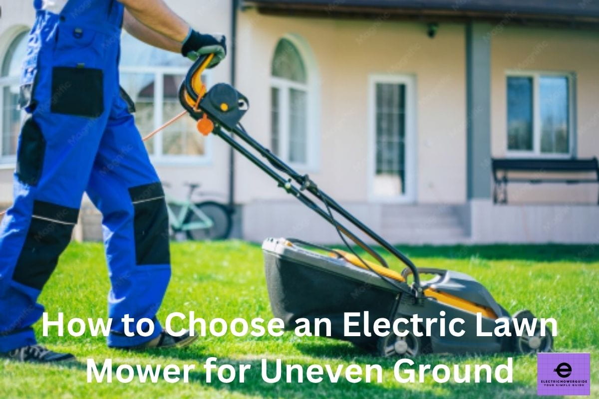 how to choose an electric lawn mower for uneven ground