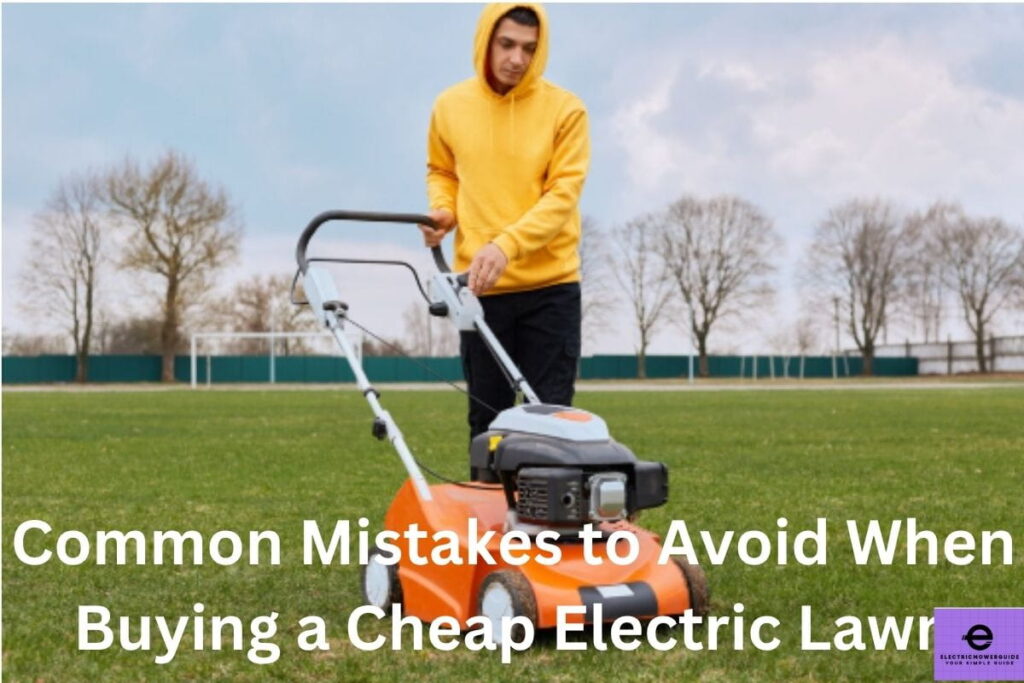 Common Mistakes to Avoid When Buying a Cheap Electric Lawn Mower