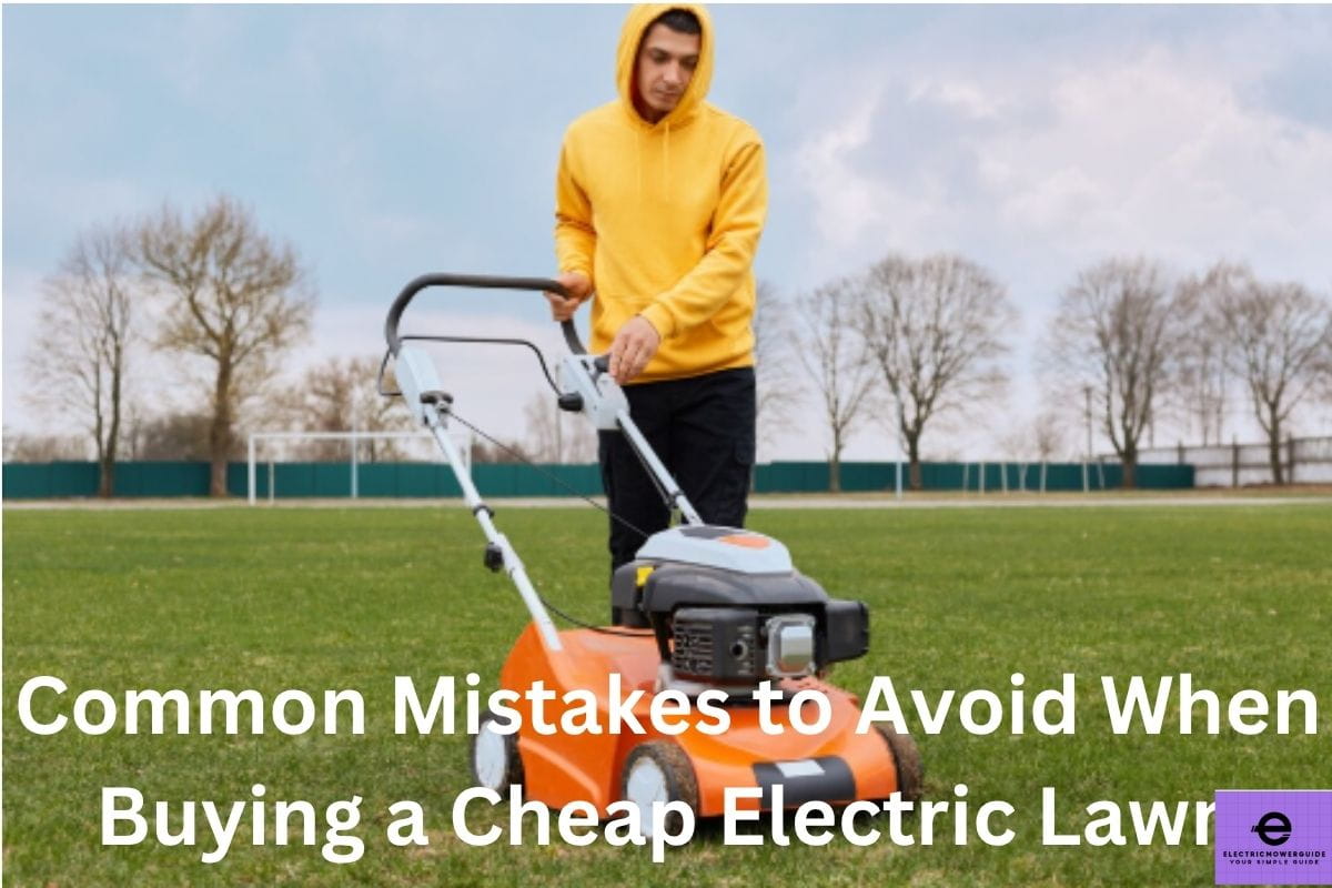 Common Mistakes to Avoid When Buying a Cheap Electric Lawn Mower
