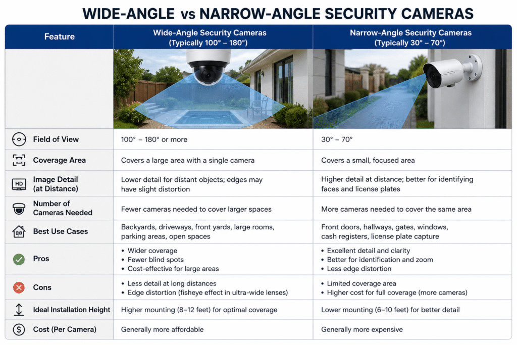 security camera field of view explained
