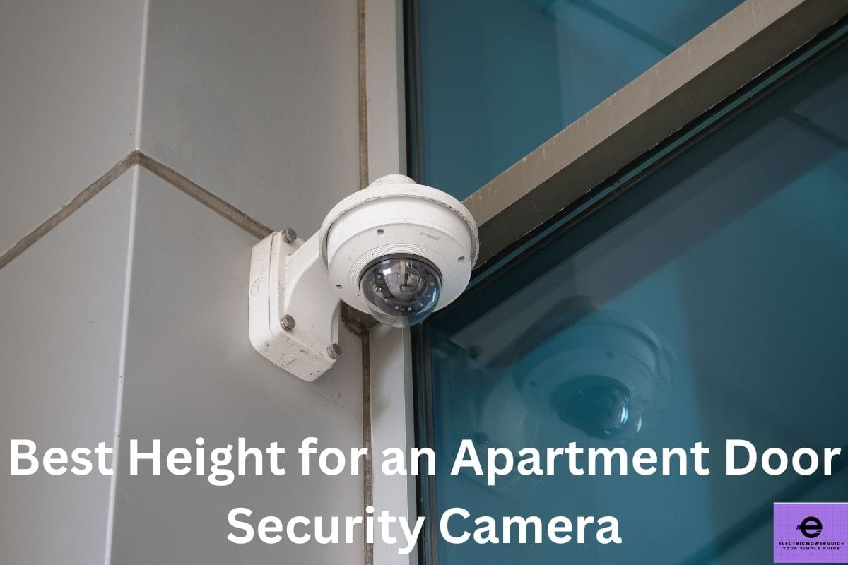 best height for apartment door security camera