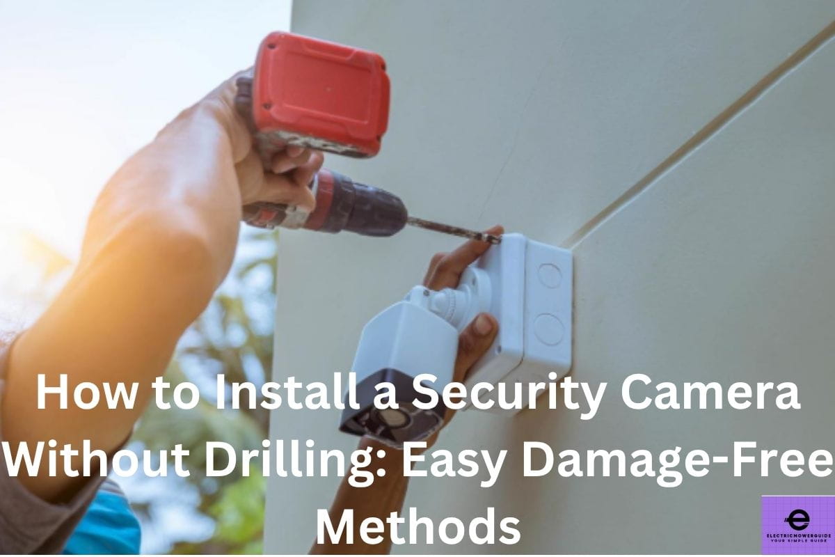 how to install a security camera without drilling
