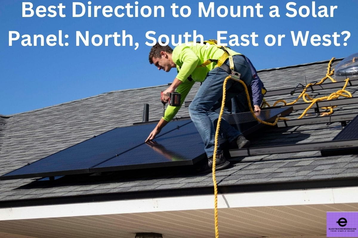 best direction to mount a solar panel