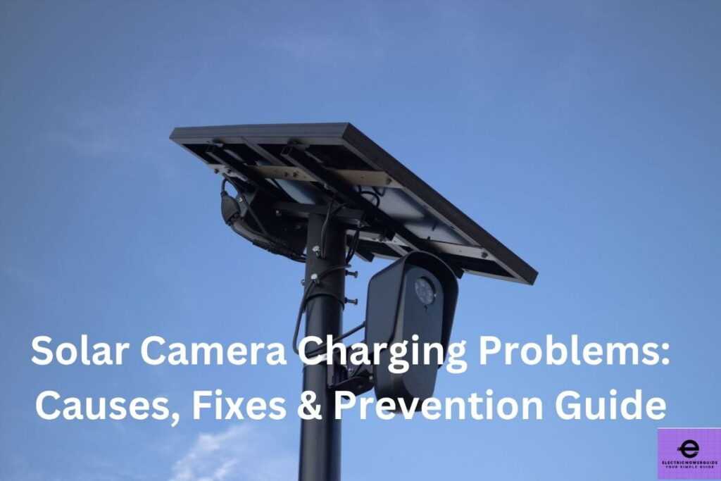 solar camera charging problems