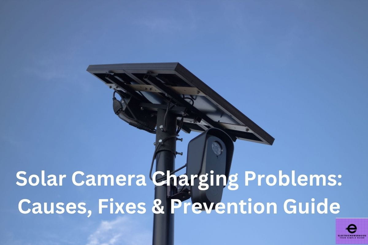 solar camera charging problems