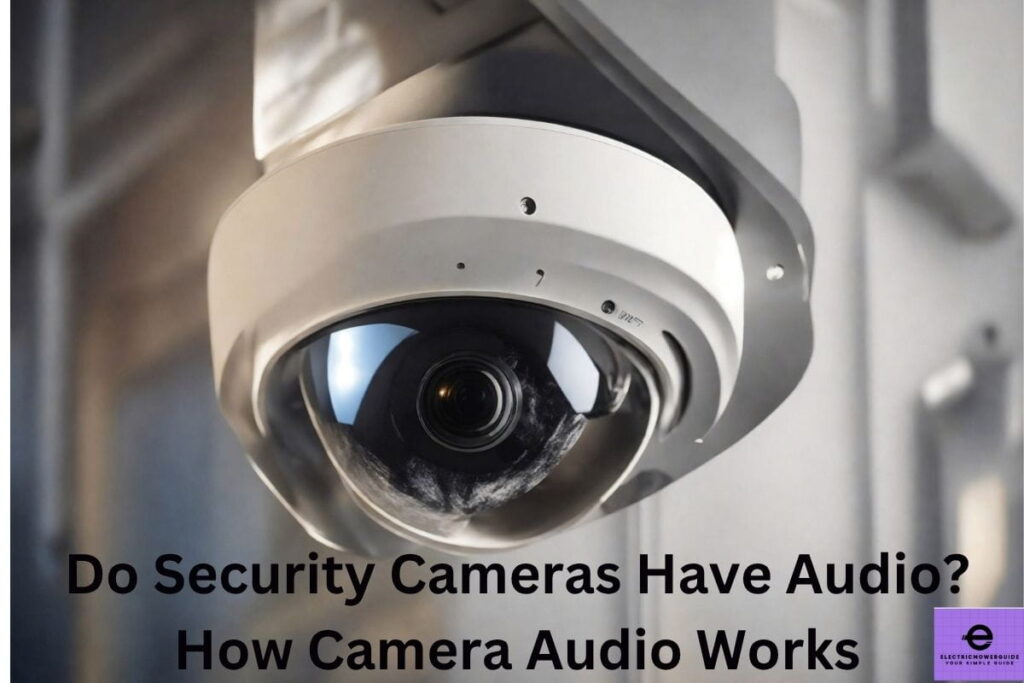do security cameras have audio